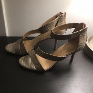 Antonio Melani Gold Sparkly Stiletto High Heels